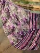 Excellent Purple Digital Printed Events Wear Satin Saree With Blouse