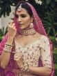 Ravishing Off-White Embroidered Designer Lehenga Choli With Dupatta