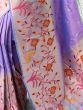 Gorgeous Lavender Woven Paithani Silk Festival Wear Saree With Blouse