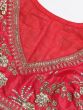 Hypnotic Red Colored Wedding Wear Embroidered Satin Lehenga Choli