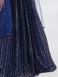 Beautiful Blue Sequin Net Party Wear Lehenga Choli With Dupatta