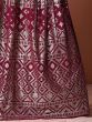 Wonderful Dark Pink Sequins Georgette Wedding Wear Lehenga Choli
