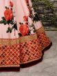 Rose Florals Printed Designer Lehengas with Embroidered Blouse