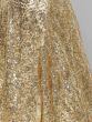 Stunning Golden Colored Party wear Embroidered Netted Lehenga Choli