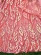 Awesome Pink Sequins Net Bridesmaid Lehenga Choli With Dupatta