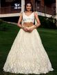 Fabulous Off-White Sequins Net Traditional Lehenga Choli With Dupatta