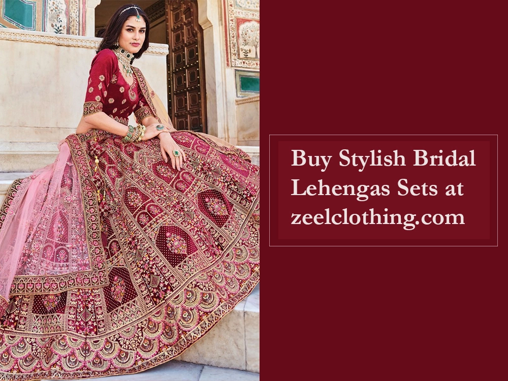 Buy Stylish Bridal Lehengas Sets at zeelclothing.com