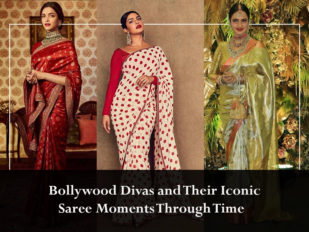 Bollywood Divas and Their Iconic Saree Moments Through Time